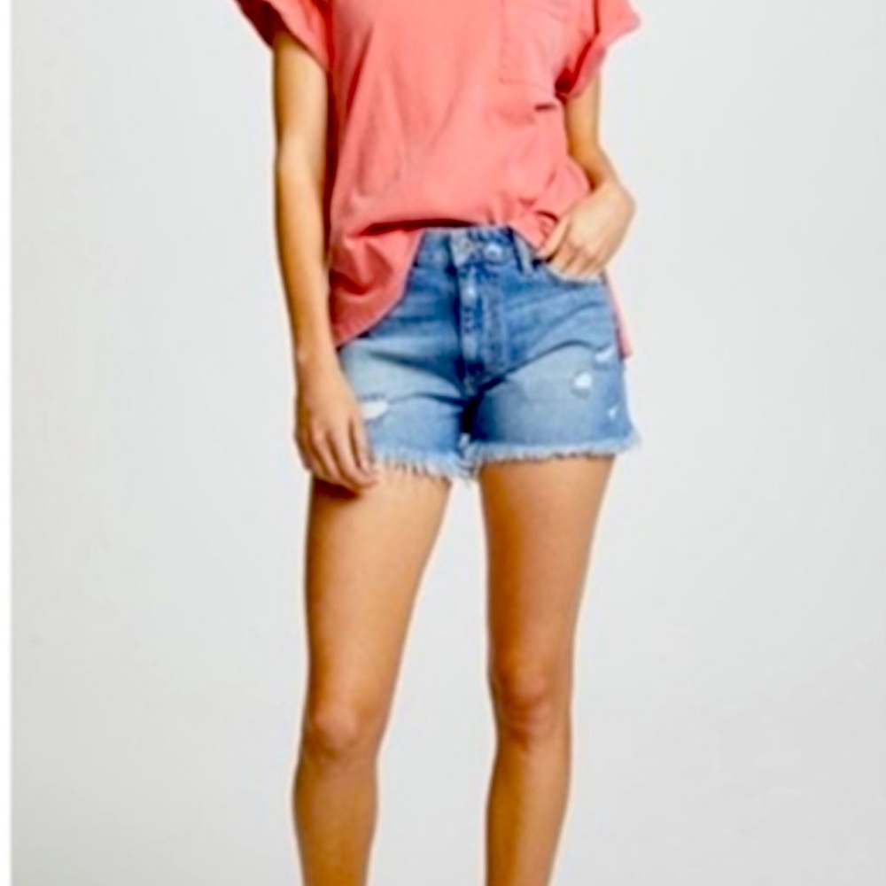 Paige Distressed Daryn Denim Short sz 29